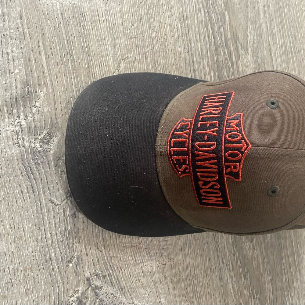 Harley-Davidson Brown and Black Cap